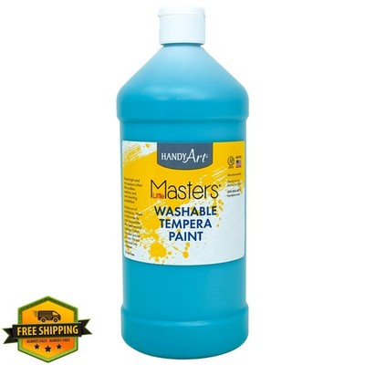 Handy Art Turquoise Tempera Paint 32 Oz