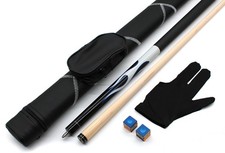 Billardqueue Set White Fire + Köcher Queue mit Tasche Handschuh Kreide