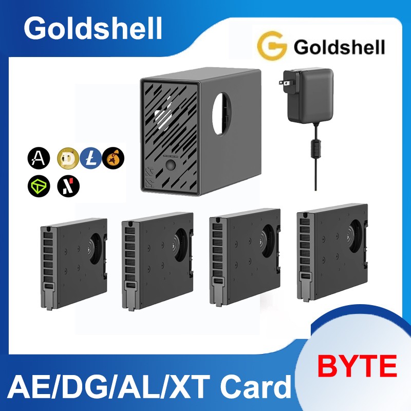 Goldshell Byte Crypto Miner AE/DG/AL/ XT Card 140W Charger - New Sealed Lot