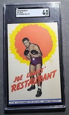 1948 JOE LOUIS Baumann PC SGC  6+ Boxing Die-cut Postcard Pop 2 Finest!