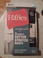 NEW, 3 Pack, Hanes Ultimate Originals Women's Cotton Stretch Briefs
