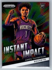 Amen Thompson 2023-24 Panini Prizm Instant Impact #18 Houston Rockets RC