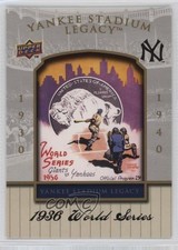 2008 Upper Deck Yankee Stadium Legacy Final Season Box Set 1936 World Series 0t2