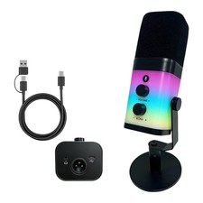 Desktop Condenser Mic With Metal Base And Clear Sound For Podcasting