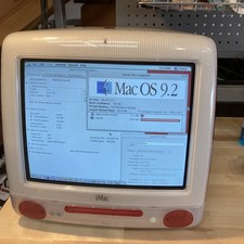 Apple iMac G3 450MHz CRT Desktop Computer Ruby Red Mac OS 9.2 20GB HDD 192MB