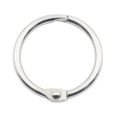 Binder Rings 1 Inch,Nickel Plated Steel Book Rings,Loose Leaf Binder 50PCS