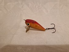 Leurre De Pêche Ancien En Bois 