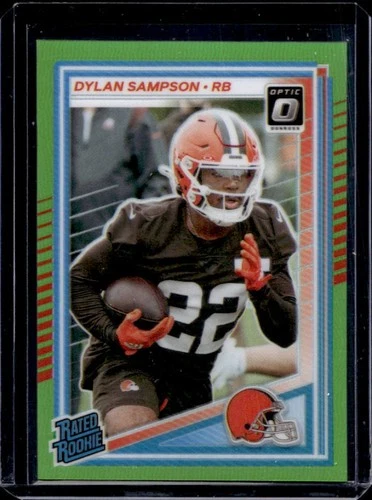 2025 Panini Donruss Optic Dylan Sampson Rated Rookie Lime Green Prizm #/50