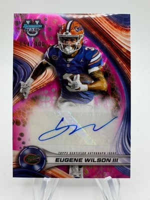 2024 Bowman University's Best EUGENE WILSON III Pink Lava Auto /100 #BOAEW