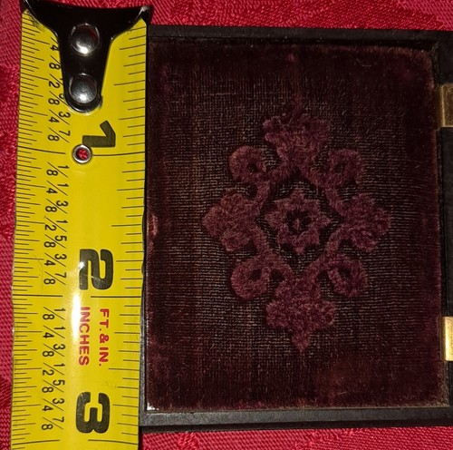 Daguerreotypie Kind im Kleid 9. Teller im detaillierten Etui beigelegt. Siehe Bilder. - Bild 4 von 7
