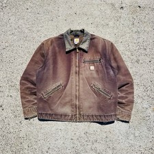 Vintage 90s SUNFADED J97 DKB CARHARTT Detroit Workwear Jacket RARE