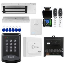 Door Access Control System RFID Keypad 1200lb Electric Magnetic Door Lock Kit...