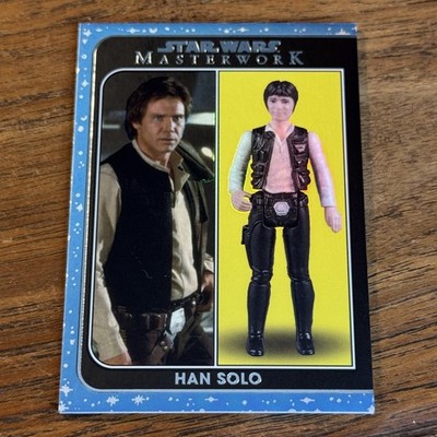 Han Solo 2021 Topps Star Wars Masterwork OUT OF THE BOX RAINBOW FOIL /299 OTB-6