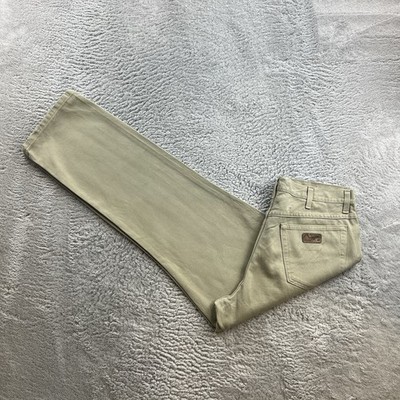 Vintage Wrangler Herren Cord Hose W36 L32 Beige OHIO Regular Tapered Fit Jeans