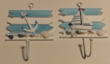⚓🪝 Conjunto 2 percheros náuticos decorativos