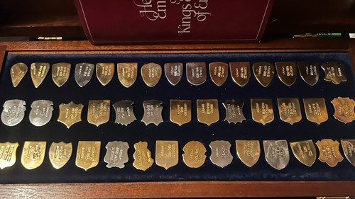 Danbury Mint - Silver Hallmark Heraldic Emblems Of The Kings & Queens Of England - Picture 4 of 12
