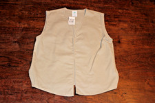 Girl Scouts Of America USA Uniform Vest Girl's Vest Tan Medium NWT No Patches