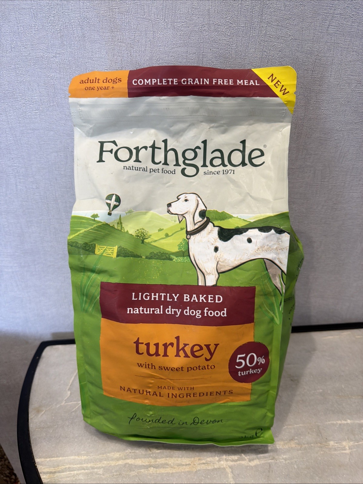 Forthglade - Dry Dog Food - Grain Free & Hypoallergenic Turkey & Potato - 2kg