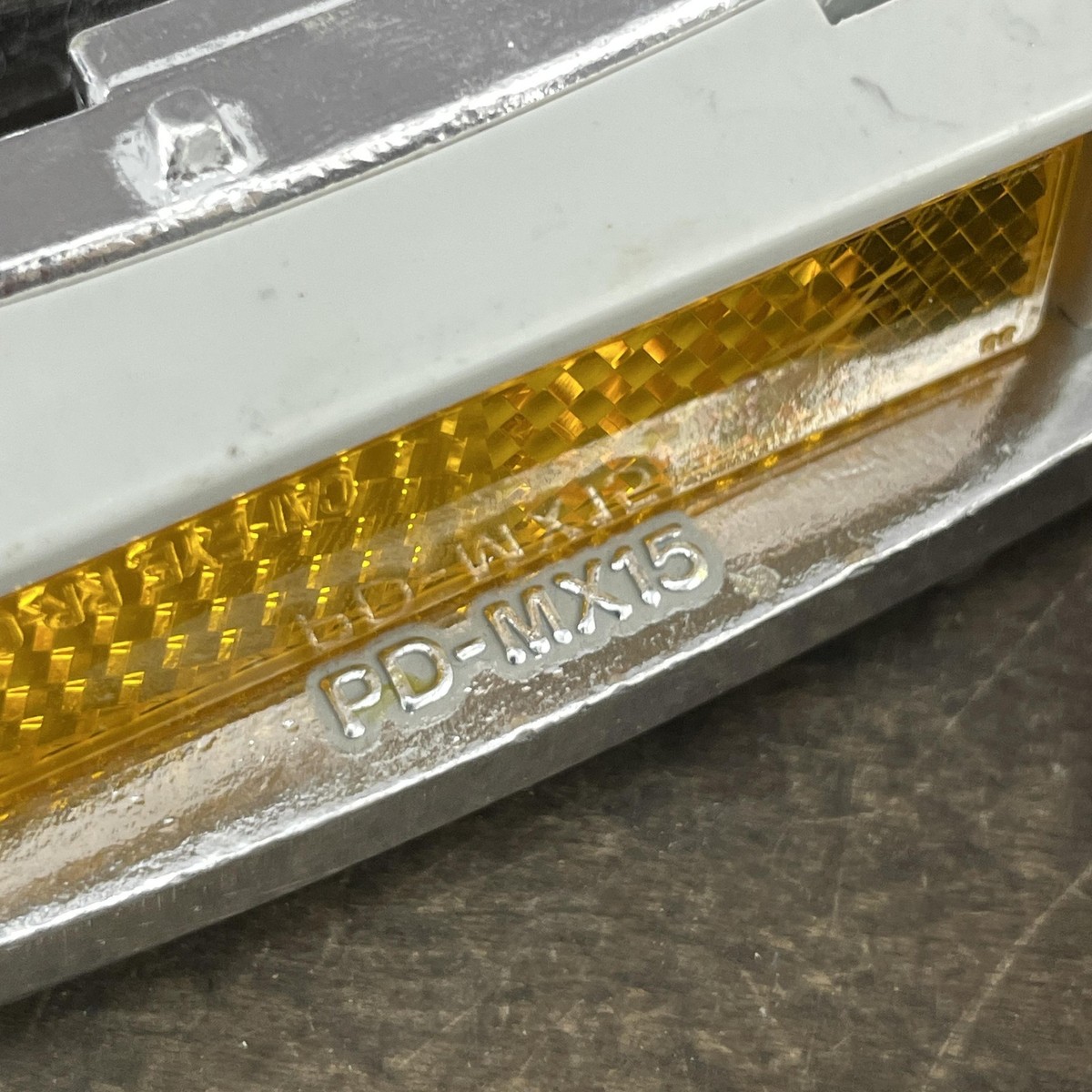 Vintage Shimano PD-MX15 Pedals CHROME Silver 9/16 BMX MTB NOS New