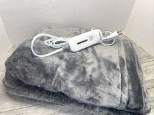 Electric heated throw microplush 