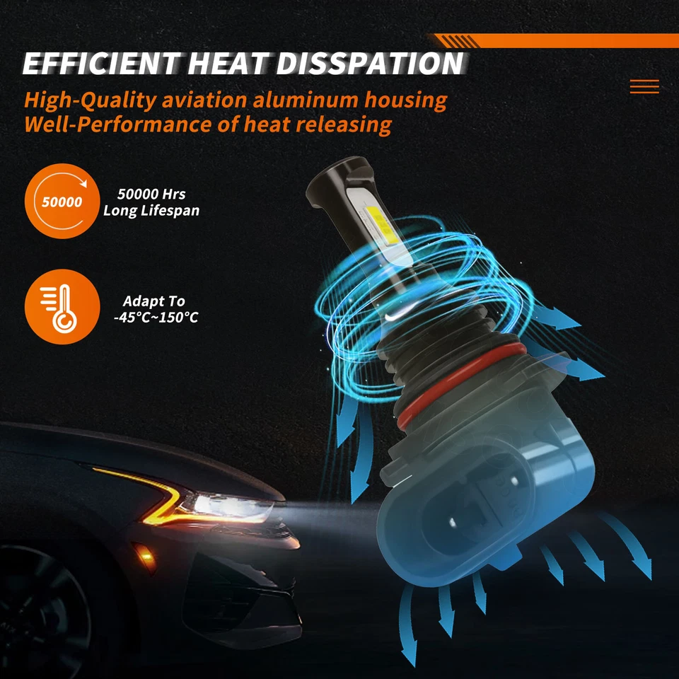 Combo 6x 9005 9006 881 LED bombillas coche 6500K para Chevrolet Lumina 2000-2001 Foto 4 de 4