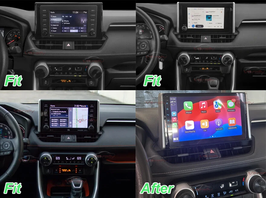 4+64G For 2019-2023 Toyota RAV4 9" Carplay Android 14 Car Stereo Radio GPS Navi - Image 3 of 4