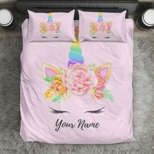 Unicorn Bedding Duvet Cover For Adults And Kids, Queen, King, Twin, Double