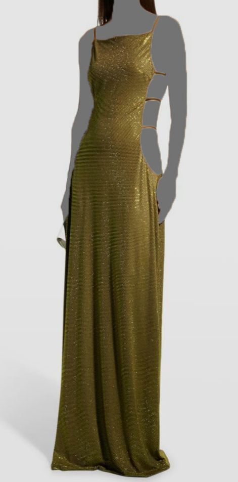 Vestido para mujer $1398 Cult Gaia verde Chantal recorte estrás talla M