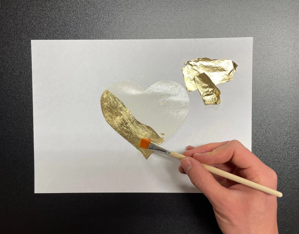 Anlegemilch und Klarlack für Schlagmetall, Blattgold und Blattsilber, je 500 mL - Bild 3 von 4