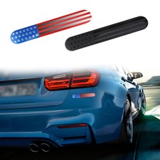 2PCS Metal USA Flag Sticker American Car Truck Decal Emblem Black or Multicolor