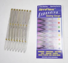 Simflex Expanding Sewing Gauge Stainless Steel Aluminum Spacing Device
