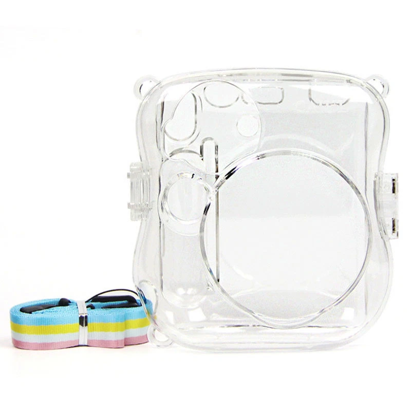 Funda rígida de cristal de PVC transparente Fuji para cámara Fujifilm Instax Mini 8 Mini 9 Foto 3 de 4