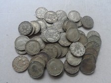 50  KING GEORGE VI THREEPENCES  COINS.BRASS.1937 - 1952.FINE.