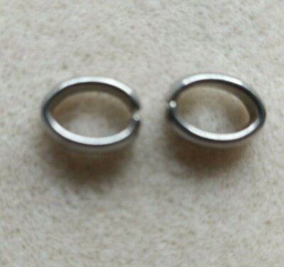 10 Stück kleine ovale offene Verbindungsringe ca. 12 x 8 mm. 09302. Schmuck/Basteln