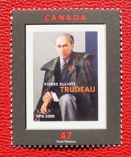 Canada 47 cent stamp 2001   MNH #1909 Pierre Elliott Trudeau