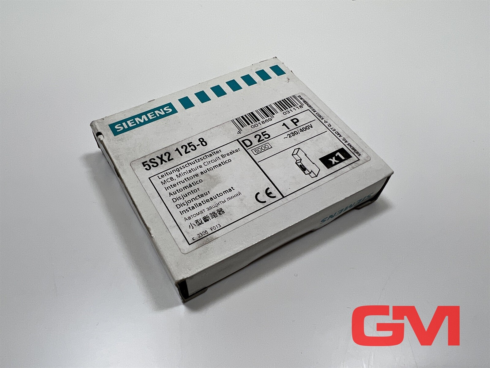 Siemens Circuit Breaker 5SX2125-8 T55 230/400V D25 1P