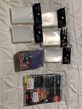 card protectors( 5 Pkgs Of 100-91 mmX 66 mm) (500  Sleeves)Ultra Pro Hard Cases.