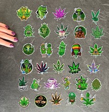 35 PCS weed stickers pack for adults