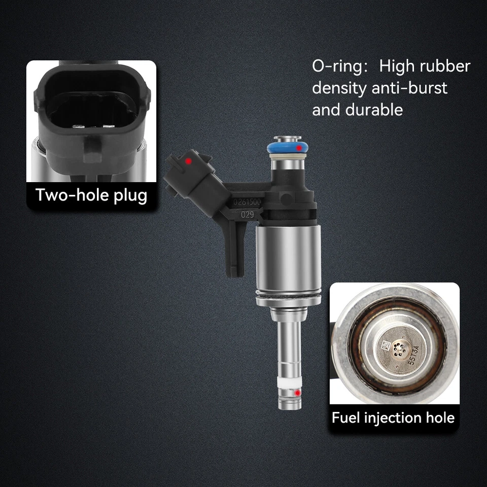 4 inyectores de combustible para Peugeot 207 2008-2014 Mini Cooper S 2007-2009 1,6 L Foto 2 de 4