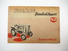 Normag NG 15 23 L Dieselschlepper Ersatzteilkatalog Ersatzteilliste 1950er Jahre