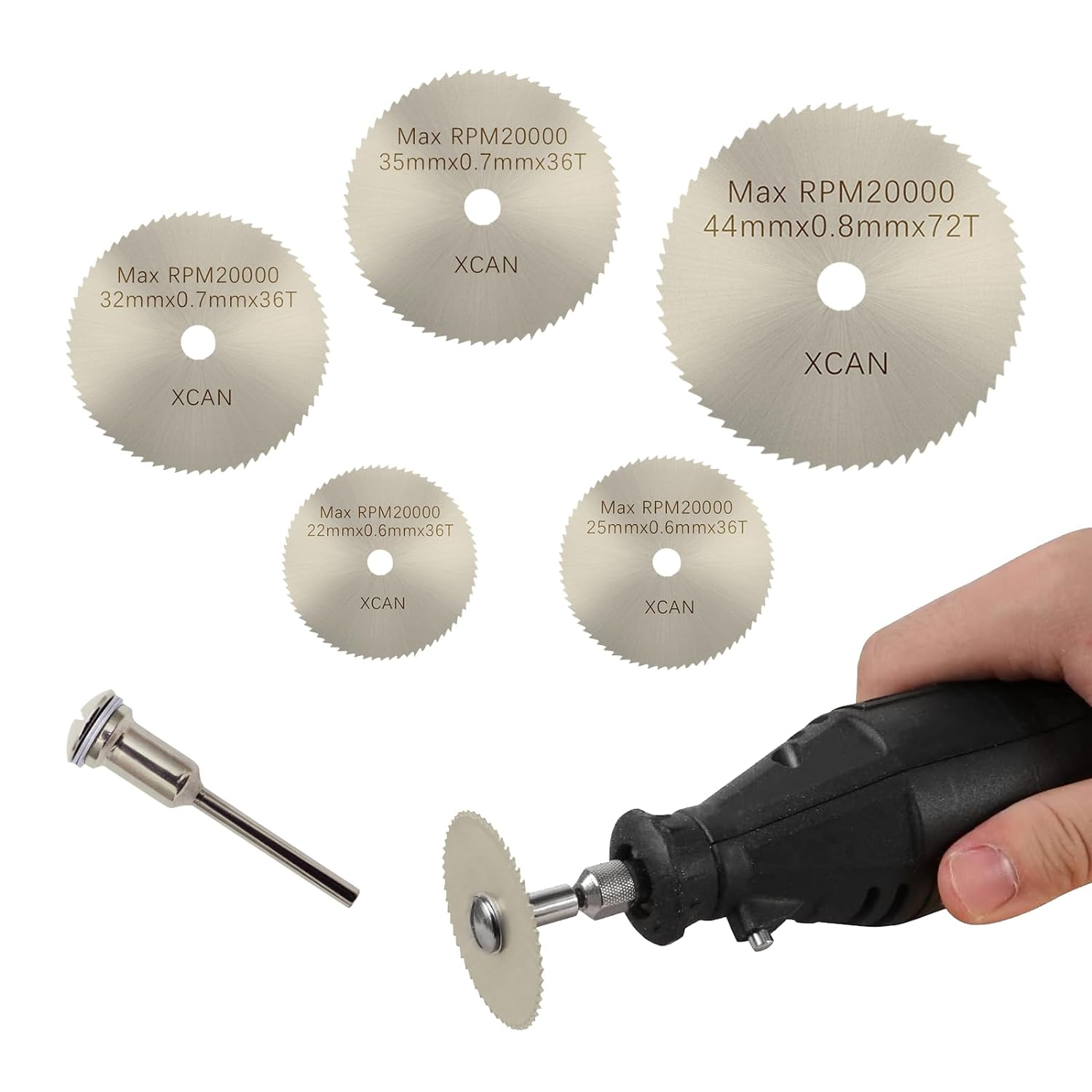 Dischi Da Taglio Per Dremel - 8 Pezzi Lame HSS, Per Legno, Plastica, Metallo Morbido E Fibra Di Vetro, Ideali Per Fai Da Te E Lavorazioni Di Precisione - Foto 7