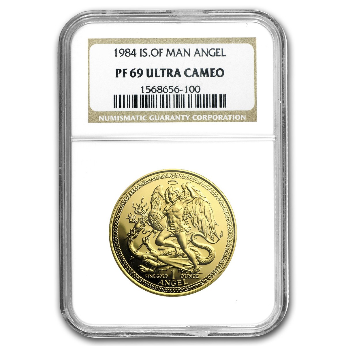 1984 Isle of Man 1 oz Proof Gold Angel PF-69 NGC | eBay