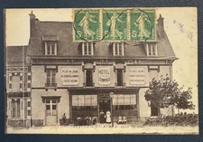 Postcard postcard - BEAUNE LA ROLANDE (Loiret) - Hotel Terminus - 1920