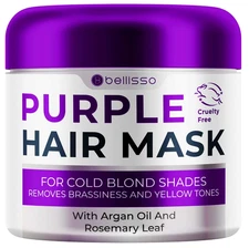 Purple Hair Mask for Platinum Blonde Hair | Keratin & Nourishing Oils Treatment