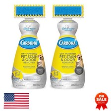 Pet Stain and Odor Remover 44 Fluid Ounces 2 Pack Carpet Cleaner Oxy Powered