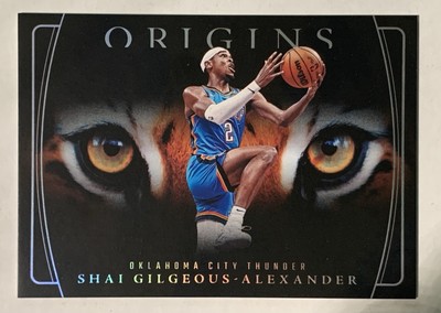 Shai Gilgeous Alexander Tiger Eyes SSP Case Hit, 2024-25 Panini Origins