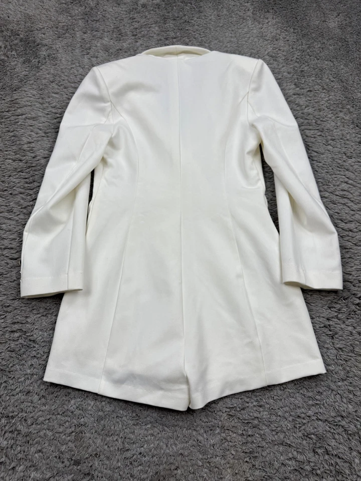 Chaqueta Endless Rose Mujer Mediana Blanca Doble Pecho Blazer Envolvente Mameluco Carrera Foto 2 de 4