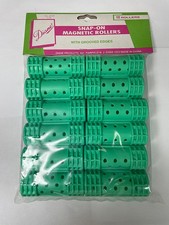 Diane Snap On Magnetic Rollers 7/8" Green 12pcs