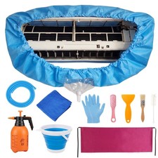 Gleom 11 PCS Mini Split Cleaning Kit with AC Cleaning Cover, 2L Sprayer, Brus