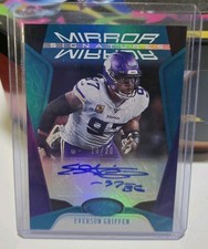 2020 PANINI CERTIFIED MIRROR SIGNATURES TEAL #MS-EG EVERSON GRIFFEN AUTO 10/20